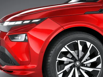 Skoda Enyaq with Interior 2025 3D model