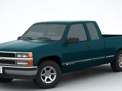 Chevrolet Silverado Extended Cab 3D model
