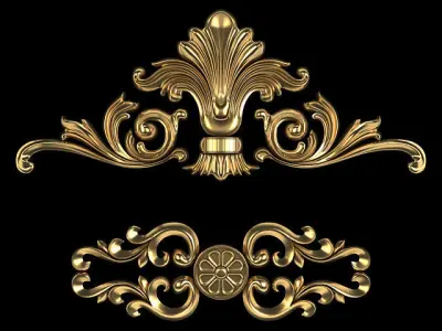 Decorative Ornaments - 08 3D model