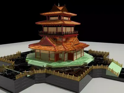Chinese tower 3D model
