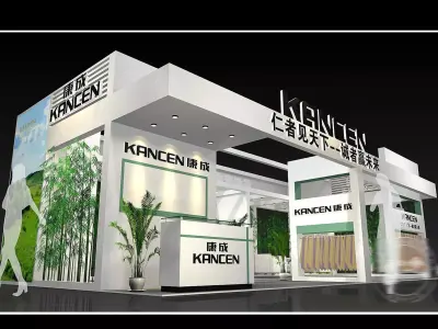 Booth - Area - 12X6-3DMAX2009-09 3D model