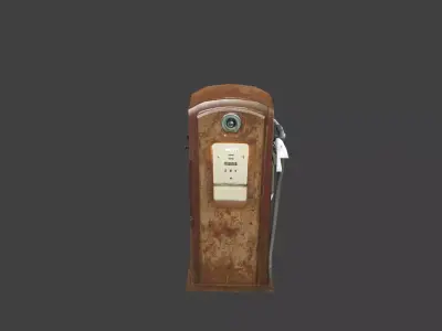 Fuel pump Old Low-poly 3D model