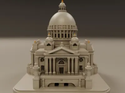 baroque architecture 3D print model