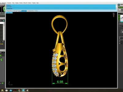 Luxury Lock Bag Pendant Jewelry Design 3921 3D print model