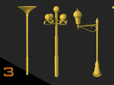 Street Light Free low-poly 3D model