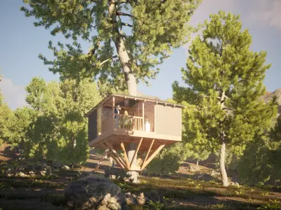 054Treehouse1f26m2 3D model