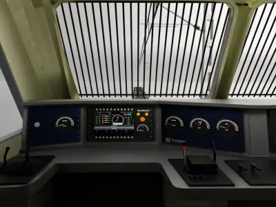 WDP 4D in Blue White livery with Yellow Stripe 3D model