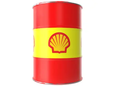 Shell oil barrel 3D model