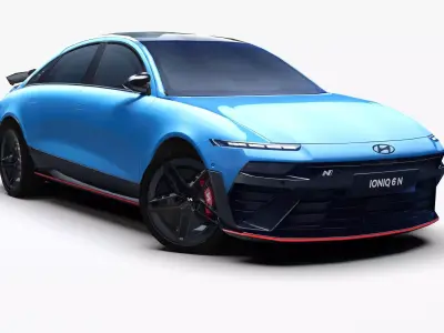 Hyundai ioniq 6N 2026 Low-poly 3D model