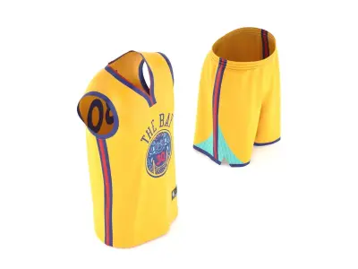 Basketball Vest and Shorts 3D model