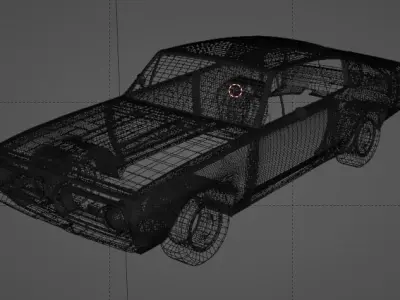 1985 plymouth barracuda Low-poly 3D model