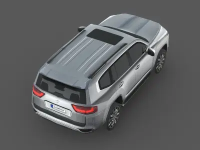 Toyota Land Cruiser 300 Low-poly 3D model