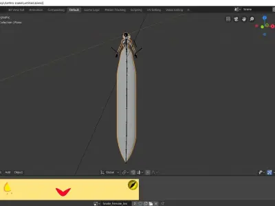 Anthro Snake 3D model