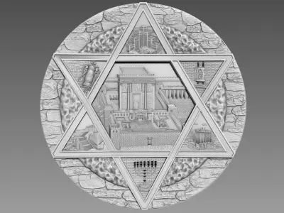 Star of David 3D model