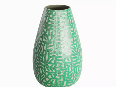 Porcelain Vase B 04 Low-poly 3D model