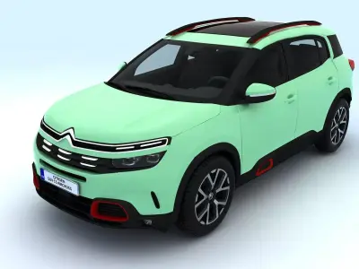 CITROEN SUV C5 AIRCROSS Low-poly 3D model