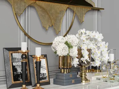 Decorative Set 45 Console Decor 3D model