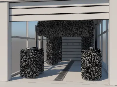 Tunnel Car Wash 3D model
