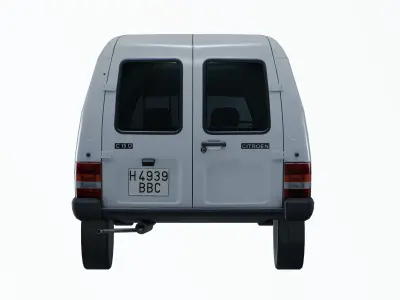 Citroen C15 Low Poly 3D Model Low-poly 3D model