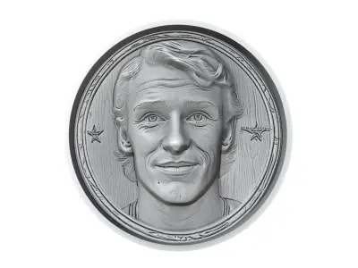 Antoine Griezmann Footballer Medallion 3D print model
