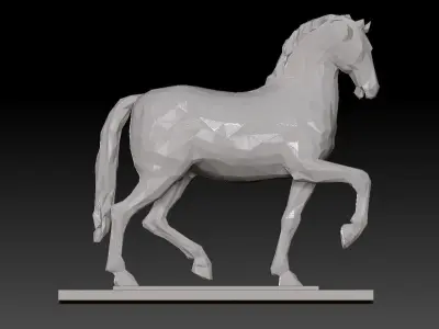 Decorative horse statues - feng shui art - 3D print 3D print model