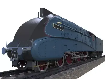 Mallard Train Low-poly 3D model