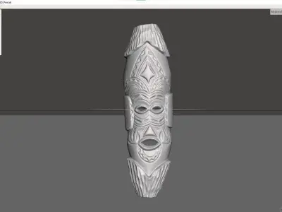 African Mask 07  3D print model