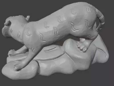 Cloudstride Tiger - 3D Print Figurine 3D print model