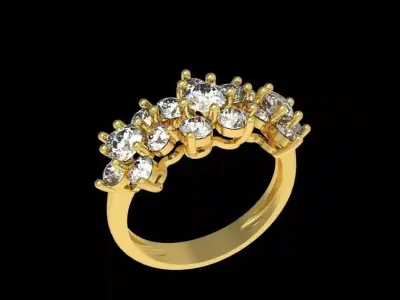 Diamond Ring 008 3D print model