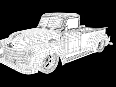 chevrolet 3100 1951 Low-poly 3D model