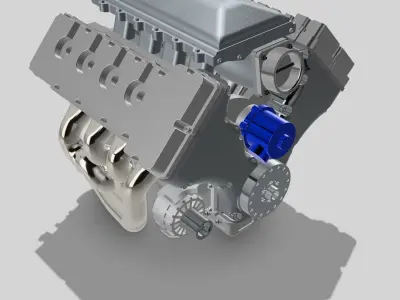 MMR Billet Coyote X Engine 5 Configs  3D print model