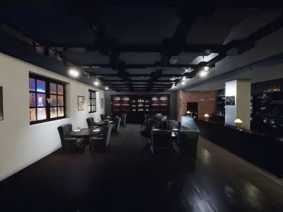 Bar cafe pub restaurant Unreal Engine 4 scene 3D model