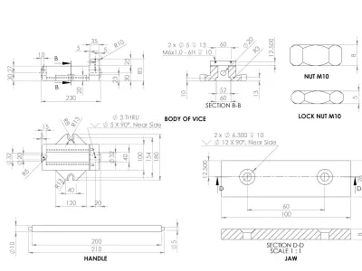 Machine Vice 3D model