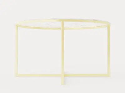 Nelly Coffee Table 80 Cm Around Low-poly 3D model