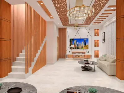 Living Room  Interior Design 3D model