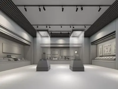 museum Low-poly 3D model