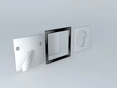 Picture Frame Bespoke For a Baby Girl  Child Free 3D model