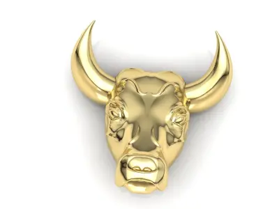 bull head pendant 3D print model