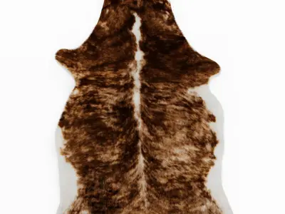 Four rugs from animal skins 05 3D model