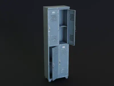 Locker Low-poly 3D model order