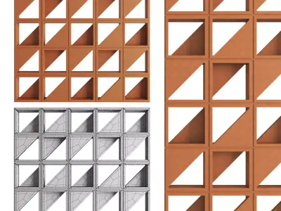 Austral Masonry Kite Breeze Blocks 3D model