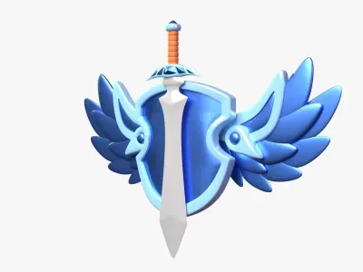 Platinum Tier 3D Illustration 3D model