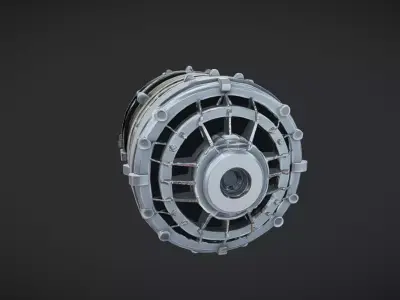 futuristic mechanical engine 3D model