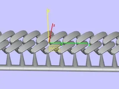 Baguette Shape Cuban Chain For Everyday Use  3D print model