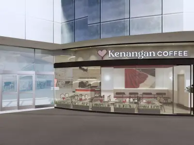 Kenangan Coffee Shop Interior  3D model