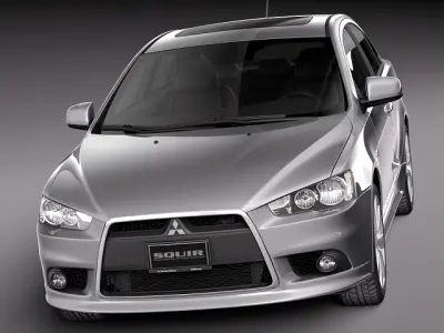 Mitsubishi Lancer GT 2008-2014 3D model