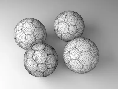 soccer ball 3D model 6
