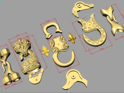 Jewelry Locks 3D print model