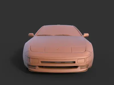 Nissan 300ZX 3D print model