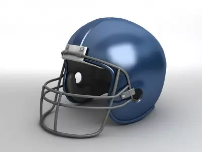 Football Helmet 3D model 5